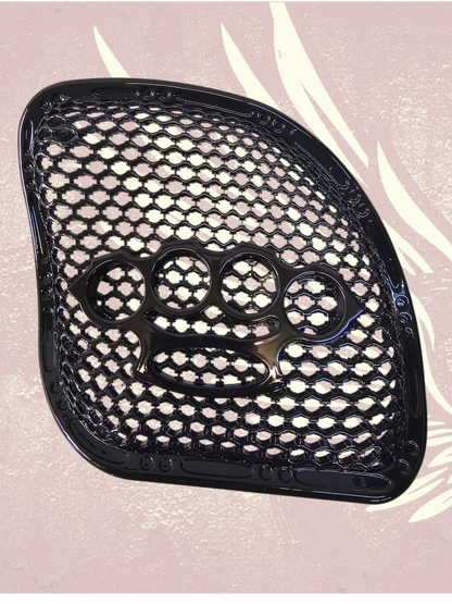 98-2024+ Road Glide 3D brass knuckles speakers grill covers set