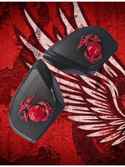 98-2024+ Road Glide 3D USMC speakers grill covers set