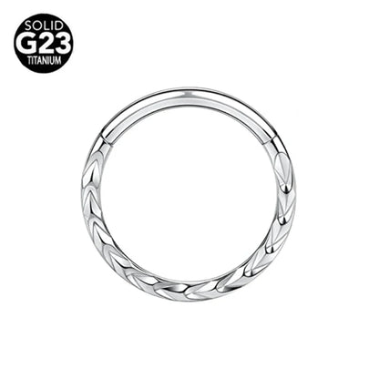G23 Titanium Bee Septum Nose Ring Piercing Body Jewelry 16G Moon Segment Snake Clicker Helix  Ear Cartilage Heart Daith Hoop