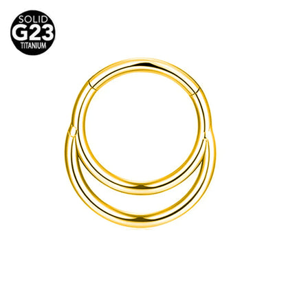 G23 Titanium Bee Septum Nose Ring Piercing Body Jewelry 16G Moon Segment Snake Clicker Helix  Ear Cartilage Heart Daith Hoop