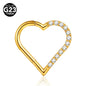 G23 Titanium Bee Septum Nose Ring Piercing Body Jewelry 16G Moon Segment Snake Clicker Helix  Ear Cartilage Heart Daith Hoop