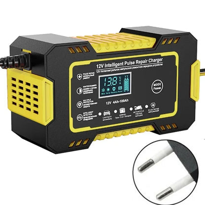 12-24V 6/8A Full Automatic Battery charger, Digital LCD Display Car Chargers Power Repair Chargers, Wet Dry Lead Acid.