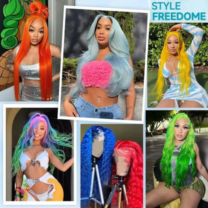 613 Human Hair Wig 13x6 Body Wave Blonde HD Lace Frontal Wig Pre Plucked 13x4 Transparent Lace Front Wigs For Women 200% Density