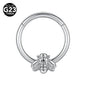 G23 Titanium Bee Septum Nose Ring Piercing Body Jewelry 16G Moon Segment Snake Clicker Helix  Ear Cartilage Heart Daith Hoop