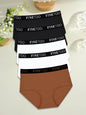 FINETOO 5PCS Cotton Seamless High Waist Underwear, Women's Belts Panties Low Waist, Plus Size Lingerie New.