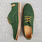 2024 Spring Suede Leather Men Shoes, Oxford Casual Shoes Classic Sneakers Comfortable Footwear.