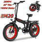 1500W Electric Bike 48V 15Ah Battery 26" 4.0 Fat Tire Ebike 34MPH High Speed Mountain Bicycle Off-Road Snow Bike for Adults