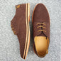 2024 Spring Suede Leather Men Shoes, Oxford Casual Shoes Classic Sneakers Comfortable Footwear.