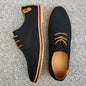 2024 Spring Suede Leather Men Shoes, Oxford Casual Shoes Classic Sneakers Comfortable Footwear.