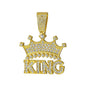 Men Hip Hop Crown with King Pendant Necklace with 13mm Crystal Cuban Chain HipHop Iced Out Bling Necklaces Fashion Charm Jewelry