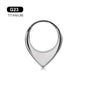 G23 Titanium Bee Septum Nose Ring Piercing Body Jewelry 16G Moon Segment Snake Clicker Helix  Ear Cartilage Heart Daith Hoop