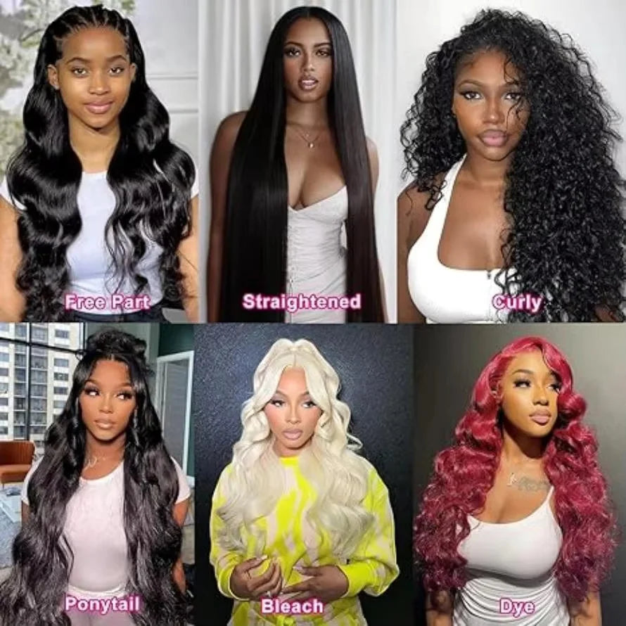 Body Wave Human Hair Wigs 30 40 Inch Body Wave Lace Front Wig PrePlucked With Baby Hair 13x4 13x6 Hd Lace Frontal Wigs For Women