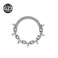 G23 Titanium Bee Septum Nose Ring Piercing Body Jewelry 16G Moon Segment Snake Clicker Helix  Ear Cartilage Heart Daith Hoop