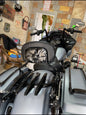 Backrest plate punisher stretching through