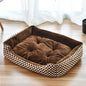 Large Pet House Dog Bed, Cat Mat, Long Plush Deep Sleeping Warm Soft Small Dog Cushion.