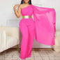 Elegant Jumpsuits & Rompers for Woman, One Shoulder Flying Sleeve High Waisted Luxury Dinner Outfits.