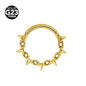 G23 Titanium Bee Septum Nose Ring Piercing Body Jewelry 16G Moon Segment Snake Clicker Helix  Ear Cartilage Heart Daith Hoop