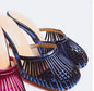 2026 New Sexy Women's Open Toe Mule Sandals - Slip On Stiletto Heels for Wedding/Party, Summer Breathable Comfort Dressy Shoes