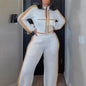 Fashion  Pants Set, Women Round-neck Tops2026 Spring New Woman Outfit.