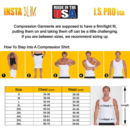 Insta Slim I.S.Pro USA Compression Muscle Tank Shapewear MS0001