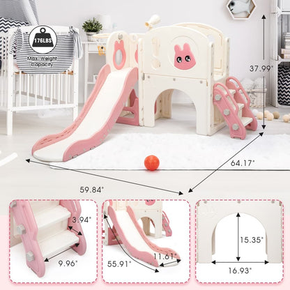 TOBBI & NYEEKOY 8-in-1 Toddler Slide Climber Set