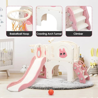 TOBBI & NYEEKOY 8-in-1 Toddler Slide Climber Set