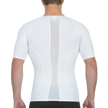 Insta Slim Compression Side & Back Power Mesh Panel V-Neck Shirt VS2307