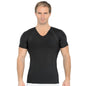Insta Slim Compression Side & Back Power Mesh Panel V-Neck Shirt VS2307