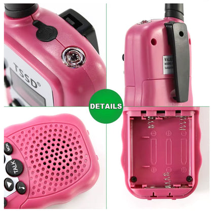 Walkie Talkies for Kids Wireless Pocket 2 Way Radio Toy Long Range for Camping Hiking Outdoor