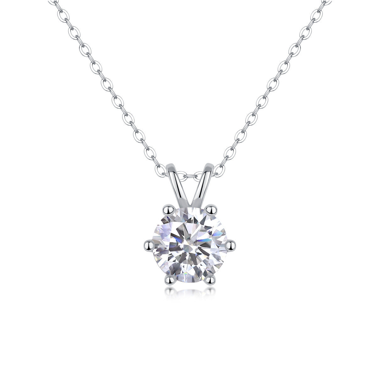 Moissanite Yis Style Horse Eye Pendant Necklace For Women