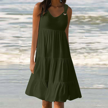 Casual Elegant Stitching Dress Women