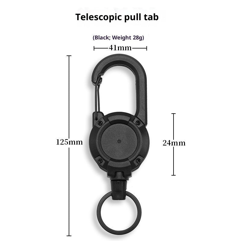 Lure Retractable Buckle Accessories Anti-lost Connecting Rope For Fishing Rod Can Buckle