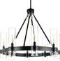Small Wagon Wheel Chandelier