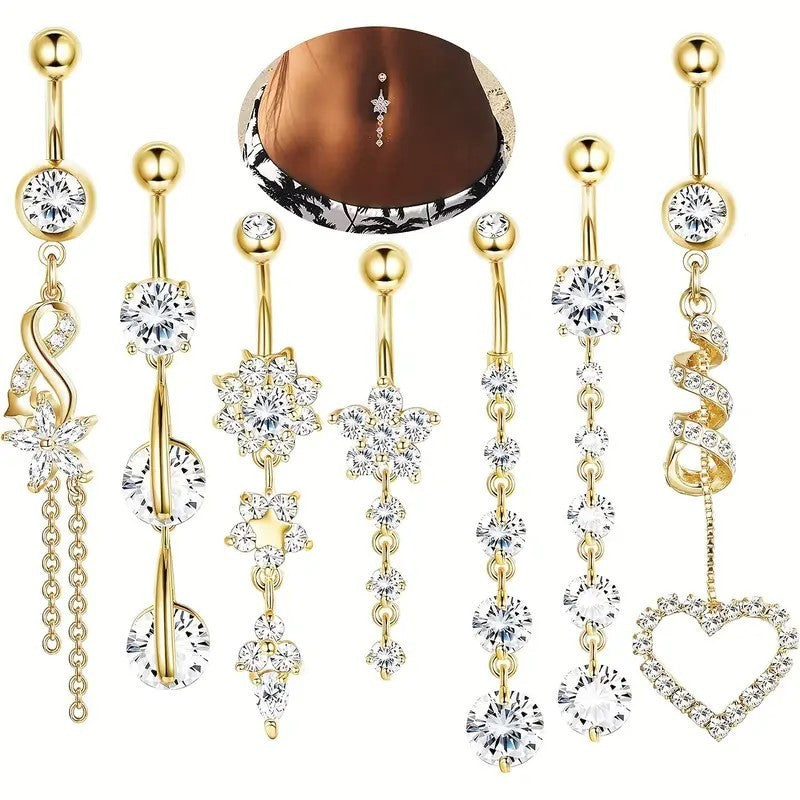 Tassel Pendant Navel Buckle Hot Female Piercing Navel Ornaments