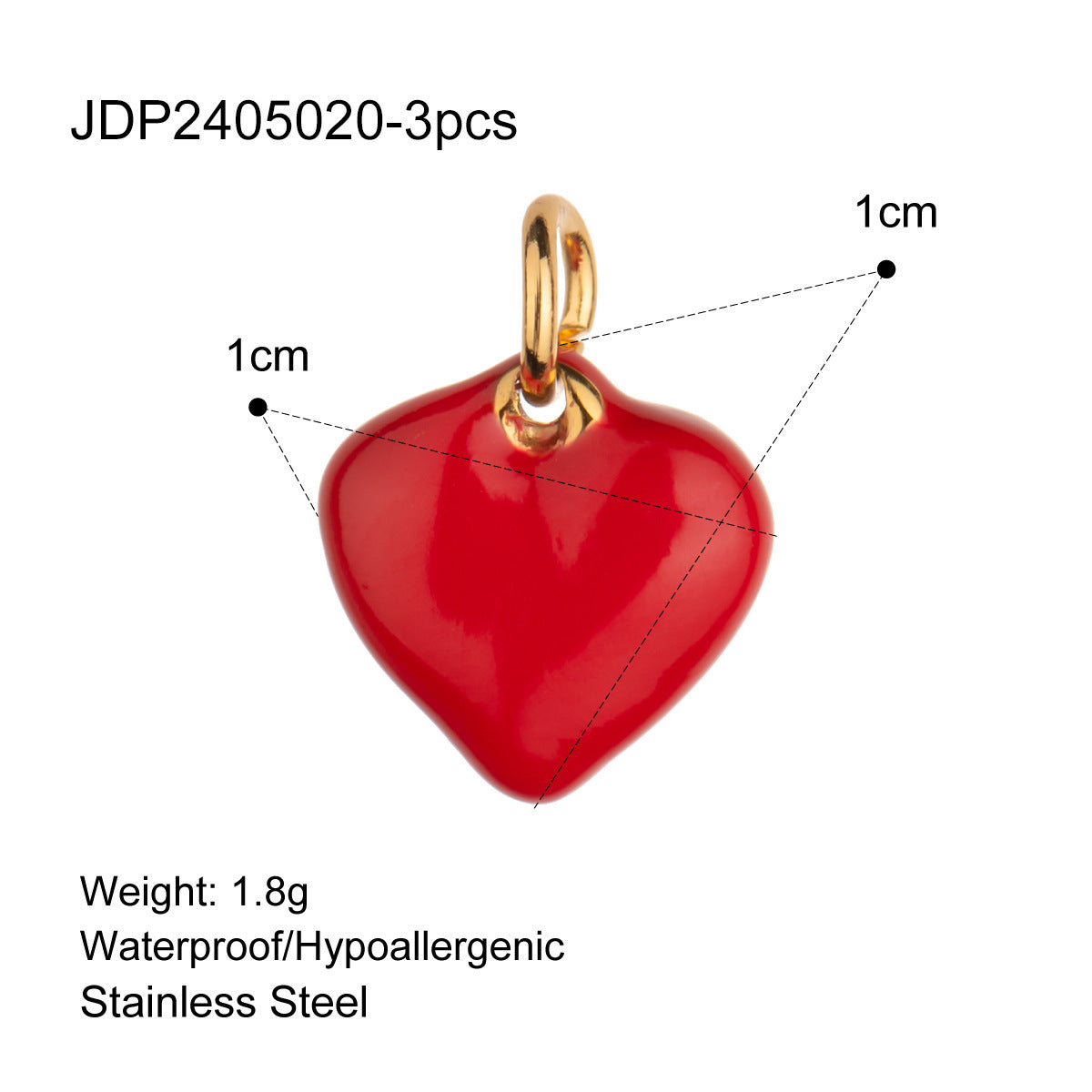 Women's Cute Drop Oil Pendant Color Retention Necklace Pendant