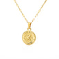 English Alphabet Disc Necklace Women And Men