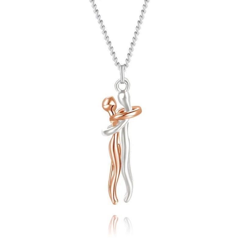 Couple Hug Necklace Romantic Men And Women