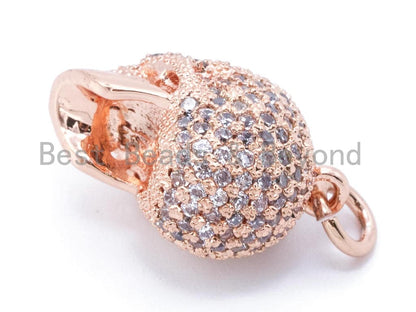 3D CZ Micro Pave Black Eye Skull Charm, 18x9x12mm, Cubic Zirconia Charm Pendant,Men's Jewelry,1pc/2pcs sku#F109