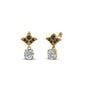 Art Deco Inspired Round Drop Earring Half Carat