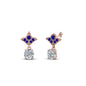 Art Deco Inspired Round Drop Earring Half Carat