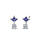 Art Deco Inspired Round Drop Earring Half Carat