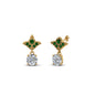 Art Deco Inspired Round Drop Earring Half Carat