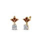Art Deco Inspired Round Drop Earring Half Carat