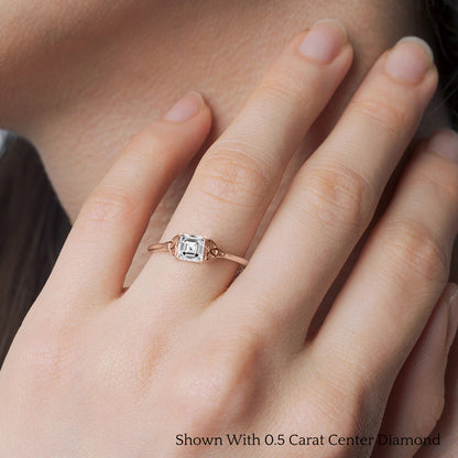 Celtic Solitaire Engagement Ring