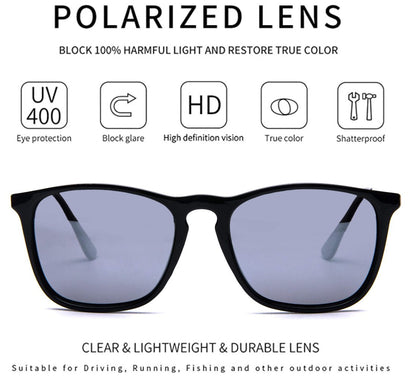 Polarized Aviator Sunglasses – UV400, Round Lens