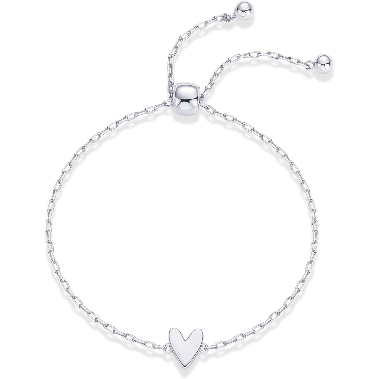 Women's Hollowed Heart Shape-shaped Pendant Two-piece Set Bracelet