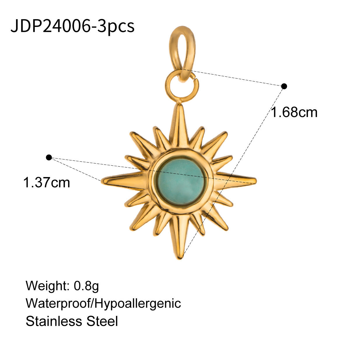 Women's Cute Drop Oil Pendant Color Retention Necklace Pendant