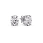 Classic Four Prong Oval Diamond Solitaire Stud Earrings [IGI Certified]