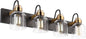 Black Vintage Bathroom Vanity Light Fixture