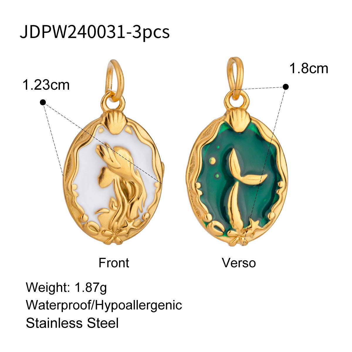 Women's Cute Drop Oil Pendant Color Retention Necklace Pendant
